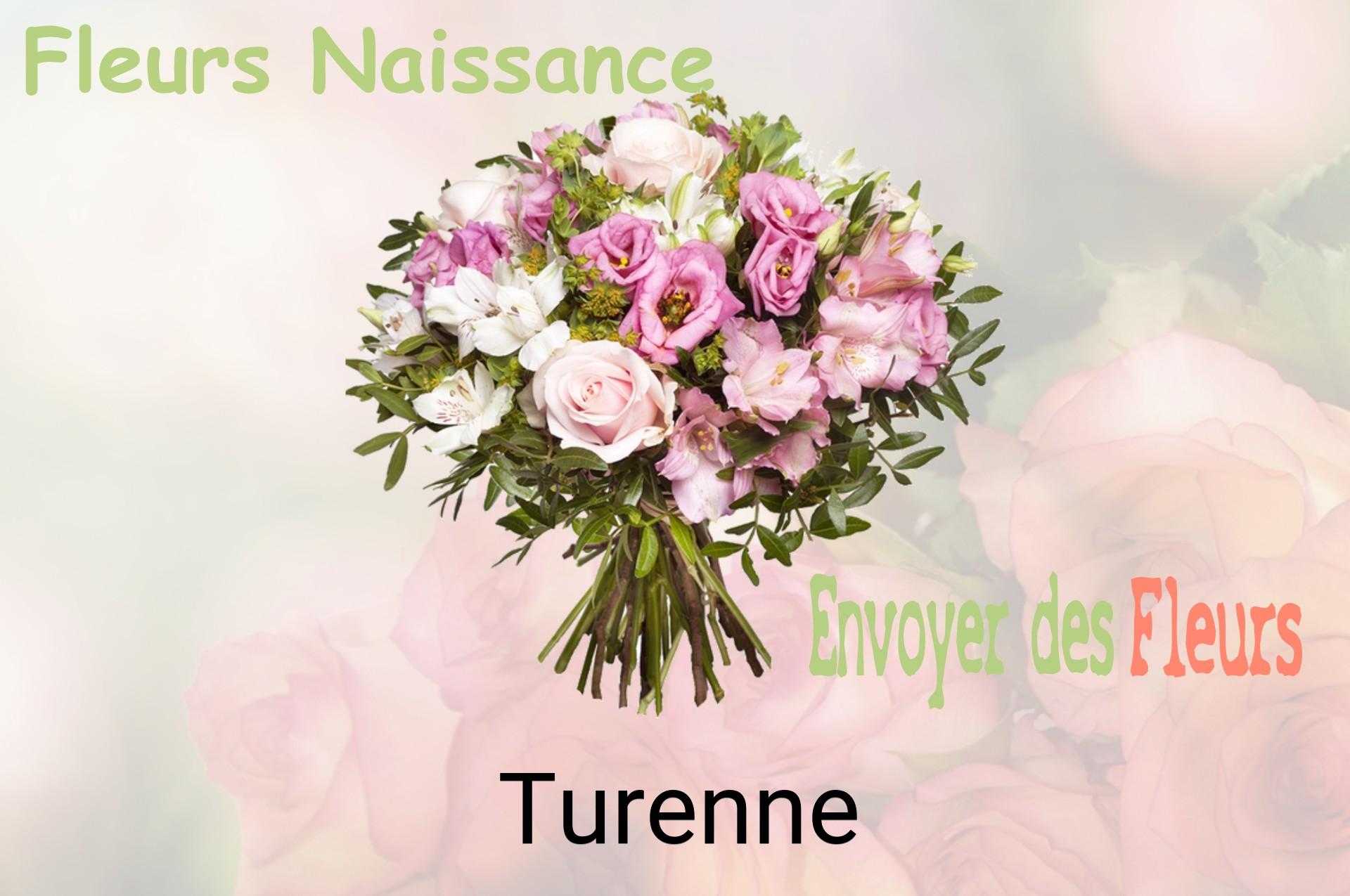 Bouquet de fleurs de naissance livré à Turenne